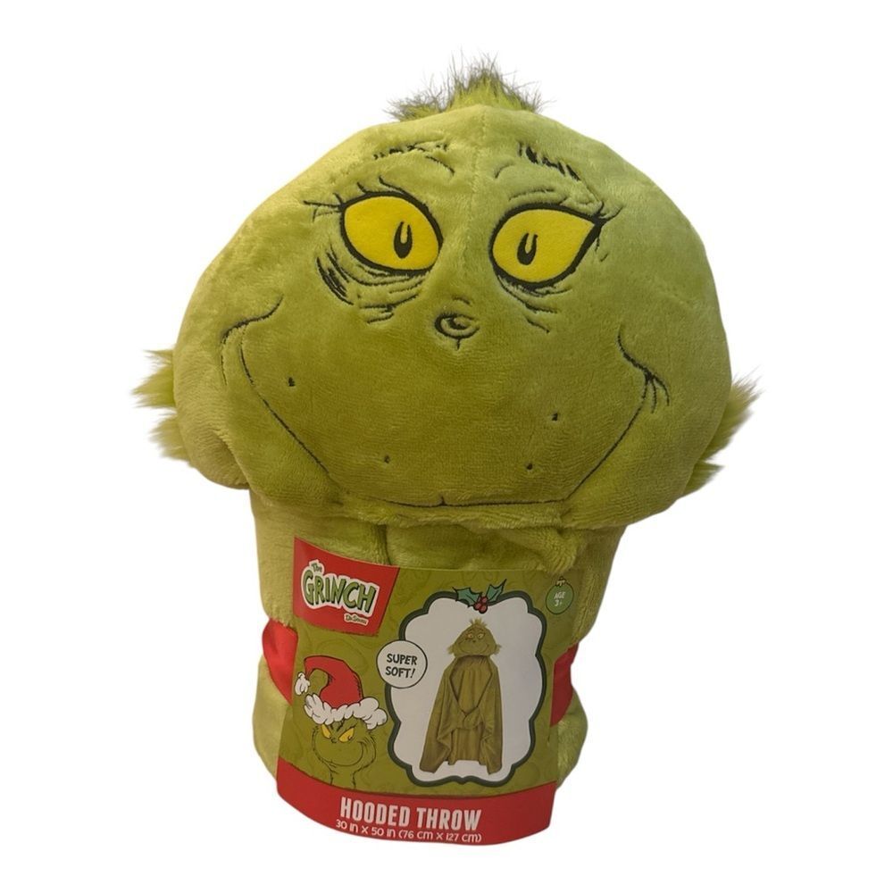 The Grinch Hooded Throw Blanket 30" X 50"